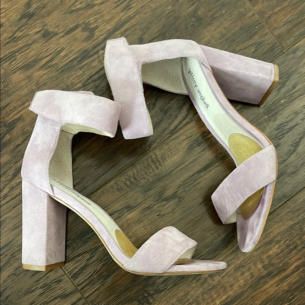 Jeffrey Campbell Light Purple Block Heel Sandals